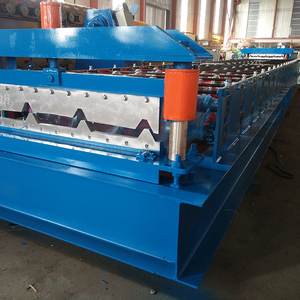 Meilleure vente galvanisation à froid fer trapézoïdal TR4 métal couleur acier toiture feuille rouleau formant la machine - Product Image 4