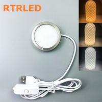 Kit de lampe LED Bambu Lab 001, kit de matériel DIY, coque de lampe LED Bambu Lab 001, lumière LED ronde avec prise pour imprimante 3D