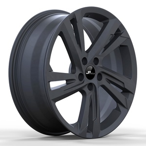 Jantes forgées en aluminium T6061-T6 pour <span class=keywords><strong>Volkswagen</strong></span> <span class=keywords><strong>Tiguan</strong></span> VW <span class=keywords><strong>SUV</strong></span> 19x7,5 pouces, 5 trous 5x112, jantes en alliage noir # J11052 - Product Image 1
