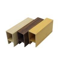 Listón Decorativo de Alta Calidad para Interiores, Tubo de Madera WPC, Columna de 25x50 mm, Panel de Pared de Madera con Textura de Madera para Techo Interior
