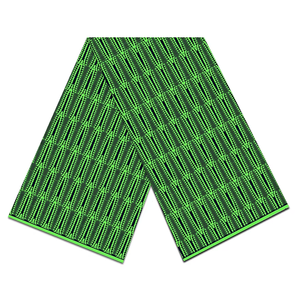 Vente en gros Ankara Pagne Tissu Africain 100% coton Jersey vert tissu bloc matériel de couture tissu imprimé par la cour 58 pouces de large - Product Image 2