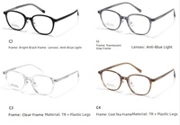 Monture de lunettes optiques TR90 avec branches en acétate, légères, rondes, à monture complète, pour hommes et femmes, personnalisables OEM