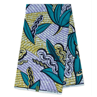 Tissu en Gros Africain Véritable Wax Imprimé Doré Batik Hollandais 100% Coton Extensible Tissé Respirant Anti-Transpiration pour Chemises de Filles
