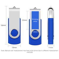 Clé USB pivotante H FLASH OEM USB 2.0, nouvelle, en métal coloré, 1 Go à 128 Go, haute vitesse, logo personnalisé, cryptage, garantie 1 an