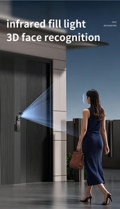 Serrure de porte intelligente OEM, empreinte digitale, mot de passe, reconnaissance faciale 3D, carte NFC, carte IC, application Tuya TTLock, serrure de porte électronique intelligente sans clé - Product Image 5