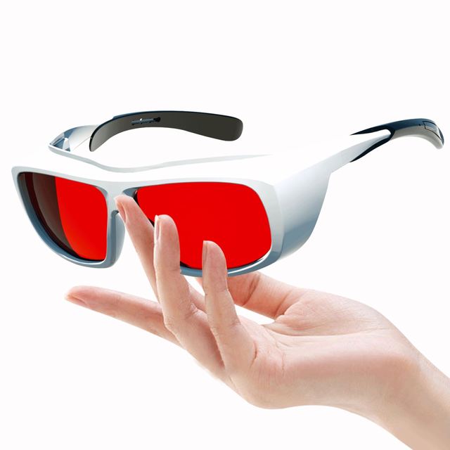 Acrylic Laser Safety Glasses with PC Frame 514nm Ion Protection Eye Protection for Lasers