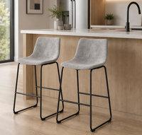 Chaises de salle à manger françaises capitonnées en cuir PU noir, empilables, pour hôtels, bars et maisons, style traditionnel et antique, vente en gros à prix réduit