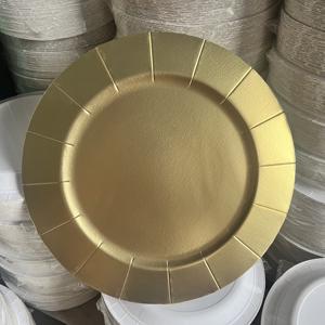 Prix de gros Bac papier or Assiettes papier <span class=keywords><strong>carton</strong></span> jetables Assiettes à <span class=keywords><strong>dessert</strong></span> dorées - Product Image 2