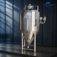 Mini Fermenteur de Vin Hermétique 100L 150L 200L – Cuve de Fermentation Durable en Acier Inoxydable pour Bar, Restaurant et Usage Domestique
