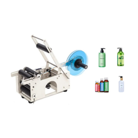 Bas prix Firmka petit bureau semi-automatique spiritueux vin boîtes de conserve pot flacon bouteilles rondes autocollant étiquetage applicateur Machine