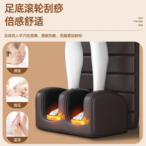 Colchón de masaje corporal completo AUX con cojín eléctrico para respaldo, con calefacción y temporizador para cuello, hombros, cintura y caderas. - Product Image 2