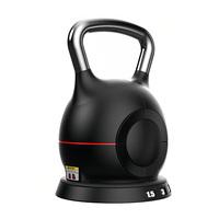 Nouvel ensemble de kettlebells réglables, portables et durables, en ABS, acier et PP, 10 kg, 20 kg, 44 lb, avec poignée confortable, équipement de fitness pour la salle de sport