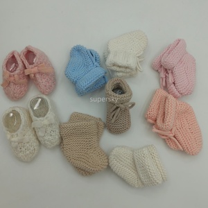 Chaussons en <span class=keywords><strong>tricot</strong></span> acrylique et spandex personnalisés, très vendus, respirants, chaussettes d'hiver, chaussures <span class=keywords><strong>pour</strong></span> <span class=keywords><strong>nouveau</strong></span>-nés, femmes, motif animal, cheville - Product Image 3