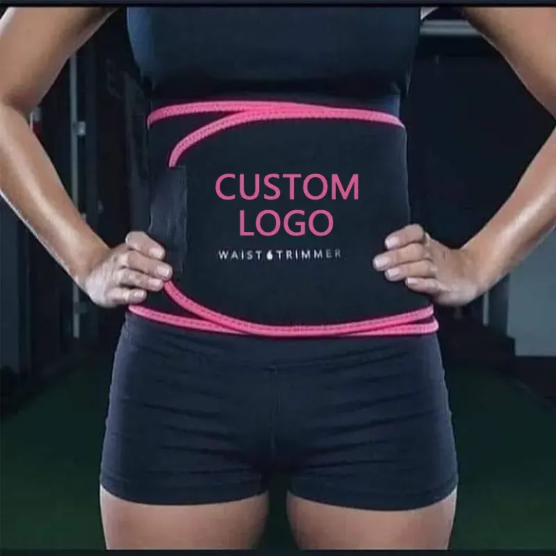 Wholesale High Quality Sweat Belt Waist Trimmer Slimming Tummy Band Weight Loss Fitness Waist Trainer Belt for Women