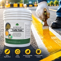 Peinture liquide à séchage rapide à base d'eau, noire, blanche, jaune, pour marquage routier, marquage de sol de parking et revêtement de marquage de circulation
