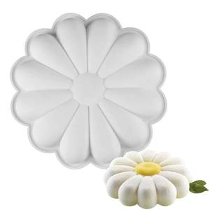 MUYULINS Factory can customize sunflower-shaped molds, LFGB non-stick BPA-free <b>silicone</b> mousse cake <b>baking</b> molds - Product Image 1