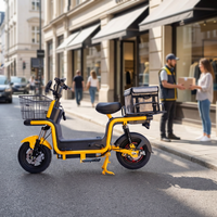 Vélo cargo électrique haute vitesse 60V 20AH 800W avec frein à disque sans balais, cyclomoteur de livraison pour adulte avec batterie au plomb-acide