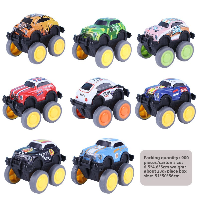 Voiture à rétrofriction en fer à grande roue, assortiment aléatoire (900 pièces/boîte)