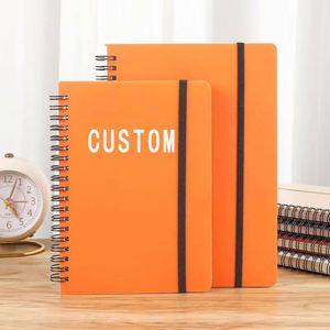 Modern Simple Business Office Planner Custom A5 <b>Notebooks</b> 60 Sheets Imitation Leather Cover <b>Spiral</b> <b>Bound</b> Printed Customized - Product Image 1