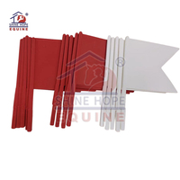 Drapeau en plastique durable rouge et blanc pour concours hippique