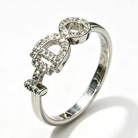 Bagues en laiton plaqué platine, pierres étincelantes élégantes pour les fêtes d'anniversaire, les mariages, les anniversaires de mariage, bijoux de mode, cadeaux