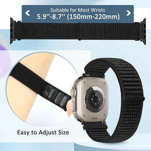 Correas Deportivas de Nailon para Reloj <span class=keywords><strong>Apple</strong></span> <span class=keywords><strong>Watch</strong></span> de 49mm 45mm 46mm 44mm 42mm 41mm <span class=keywords><strong>40mm</strong></span> 38mm Series 11 10 9 8 7 6 5 4 3 SE Ultra 3 2 1 - Product Image 4