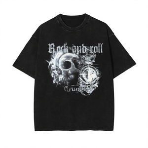 Nouveau T-shirt Oversize Rétro 100% Coton Printemps/Été 2026 pour Homme, Style Streetwear Américain, T-shirt Vintage pour Couple - Product Image 3