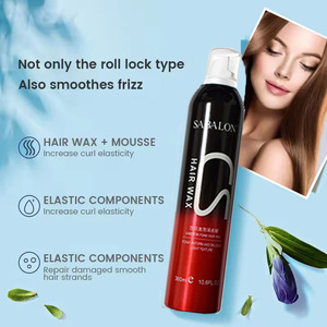 Cire capillaire en <span class=keywords><strong>mousse</strong></span> à contrôle d'huile longue durée 300 ml, produits de coiffage capillaire, spray fixant pour les boucles - Product Image 4