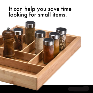 Cajas Organizadoras de Bambú para Almacenamiento en el Hogar, Cocina, <span class=keywords><strong>Despensa</strong></span>, <span class=keywords><strong>Armario</strong></span>, Oficina, Dormitorio, Baño, Modelo Decorativo - Product Image 4