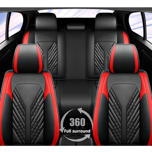 Xiangta logotipo personalizado conjunto completo Universal 5 asientos de cuero de lujo Universal múltiples <span class=keywords><strong>colores</strong></span> fundas de asiento de coche Protector de asiento - Product Image 3