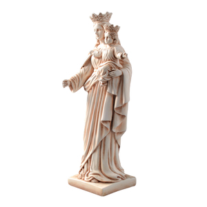 Statua della Vergine Maria con gli Angeli, Artigianato Religioso Cattolico, Scultura Figurativa - Product Image 2