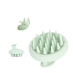 Lohas Kopfhautmassagegerät OEM Weiche Silikon Haarbürste Kopfhautpflege Handgehaltenes Haar- und Kopfhautmassagegerät - Product Image 2