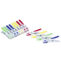 Penjepit Pakaian Kain Lembut dengan Pegangan Karet untuk Mengeringkan Pakaian, Penjepit Kuat Anti Selip dengan Pegangan Karet Ergonomis yang Lembut