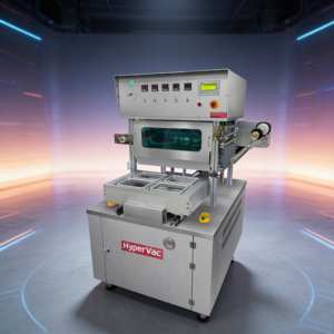 Machine d'emballage sous vide semi-automatique industrielle pour barquettes alimentaires, équipement de scellage hermétique SUS304 - Product Image 2