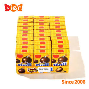 Vente en gros ODM Bonbons Marque privée personnalisée Collation halal Mini Melissa Haricot au chocolat Bonbons à la peau croustillante Bonbons Boules de chocolat au cacao - Product Image 6
