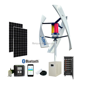 โรงงานจีน ผลิตระบบพลังงานลมและพลังงานแสงอาทิตย์ 500w 1000w 3000w 5000w 10kw แบบกังหันลมแนวตั้ง Vawt สำหรับใช้ในบ้าน - Product Image 3