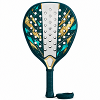 Raquette de beach tennis personnalisée de marque renommée en fibre de carbone 18K TR0035 Dureté du noyau 15-17 One Wish Willow