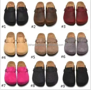 Birkenstocks lusso di alta qualità zoccoli tedeschi personalizzati <span class=keywords><strong>in</strong></span> pelle estate pantofole da esterno per gli uomini delle donne TPU <span class=keywords><strong>suola</strong></span> <span class=keywords><strong>sughero</strong></span> Sole scarpe - Product Image 5