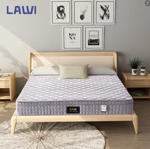 Vente en gros matelas ensachés en mousse de caoutchouc 100% latex naturel à ressort avec mémoire de forme en tissu éponge matelas en mousse à mémoire de forme queen size