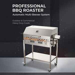<span class=keywords><strong>Barbecue</strong></span> Rotisserie Extérieur Moderne Robuste au <span class=keywords><strong>Charbon</strong></span> de Bois, Grand Modèle Foukou de Chypre avec Hauteur Réglable et Chariot de Transport - Product Image 1