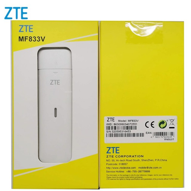 Original MF833V Modem Stick 4G Sim Card 150Mbps Portable USB Dongle Pocket Hotspot for Home Office Wireless Adapter