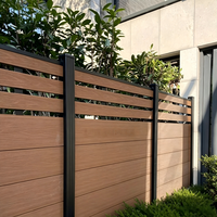 Panneau de clôture de piscine modulaire en WPC brun anti-rouille de 1,2 m (4 pieds) x 1,8 m (6x8) pour maisons, livraison gratuite
