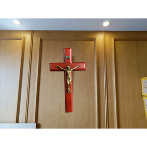 Pendentif gothique en bois massif, pendentif de sautoir en alliage de Crucifixion, pendentif de bœuf de l'orthodontie orientale, relique catholique solide - Product Image 4