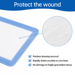 Apósito Superabsorbente para Heridas, Almohadilla Altamente Absorbente para Exudatos Abundantes y Úlceras <span class=keywords><strong>Venosas</strong></span> Crónicas en las Piernas - Product Image 4