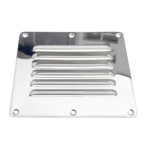 Grille d'aération en acier inoxydable, 127mm x 115mm, support mural rectangulaire pour échappement de bateau, conception industrielle durable - Product Image 4