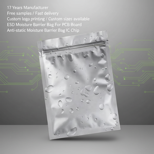 Custom Open Top PCB ESD <strong>Bag</strong> Antistatic Zipper Foil Aluminium Ziplock <strong>Anti</strong> <strong>Static</strong> Safe Barrier Packing Moisture Shielding <strong>Bag</strong> - Product Image 3