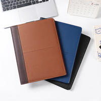 Dossier de présentation de documents en papier personnalisable, anti-rayures, gaufré ou débossé, avec emplacement pour cartes de visite