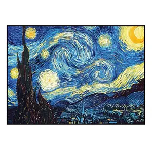 لوحات زيتية مخصصة vent Van Gogh ليلة مرصعة بالنجم استنساخ متحف جودة فنية ديكور جداري