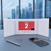Video Brochure con Copertina Rigida a Doppia Chiusura, Stampa Personalizzata e Schermo IPS da 7 Pollici