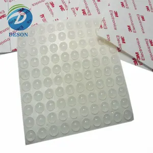 Deson Hemispherical Clear Silicone Rubber Dots 6*2 mm Furniture Stoppers